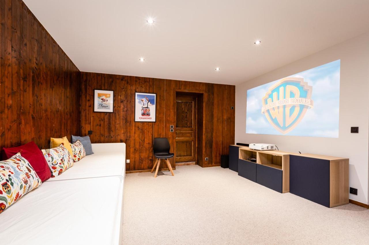 Chalet Les Praz - 280Sqm - Sauna Cinema Fitness - 5 Bedrooms In Heart Of Les Praz - By Cozee Rentals Chamonix Exteriör bild