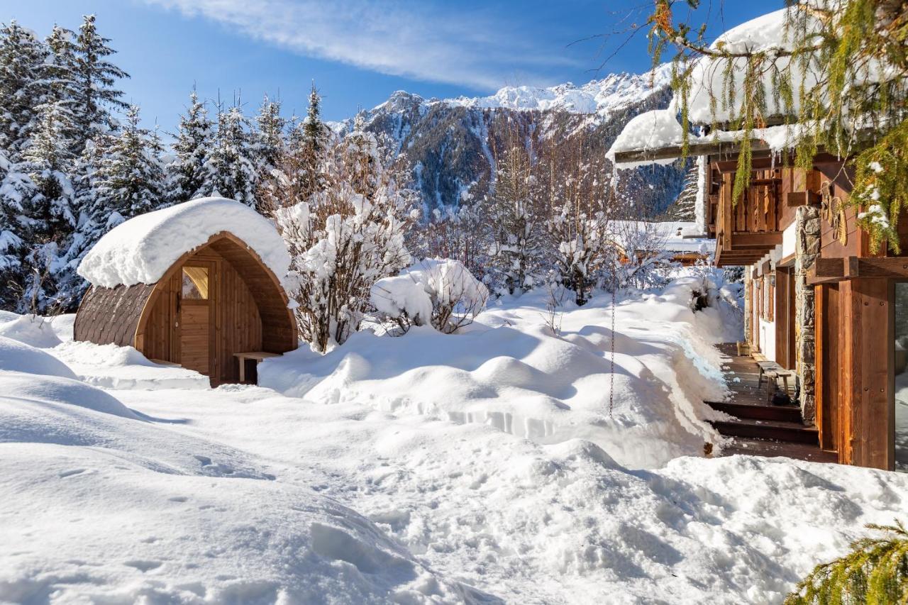 Chalet Les Praz - 280Sqm - Sauna Cinema Fitness - 5 Bedrooms In Heart Of Les Praz - By Cozee Rentals Chamonix Exteriör bild